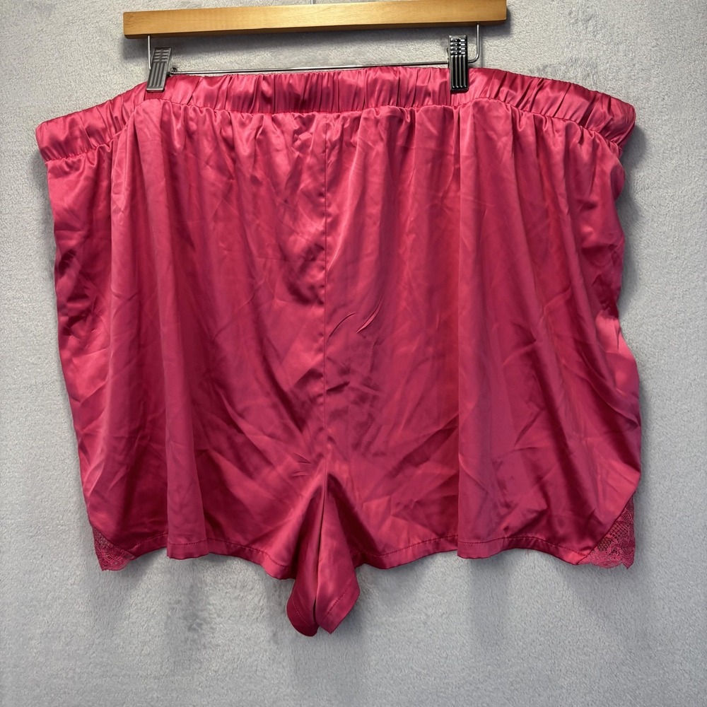 Torrid Sleep Pajama Set Womens 3X Cami Top 4X Shorts Pink Satin Plus Sleepwear - Picture 15 of 15